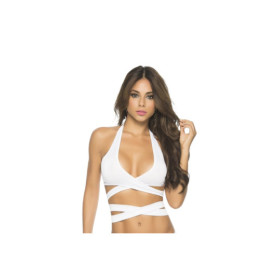 Top "Wrap Around" blanc 